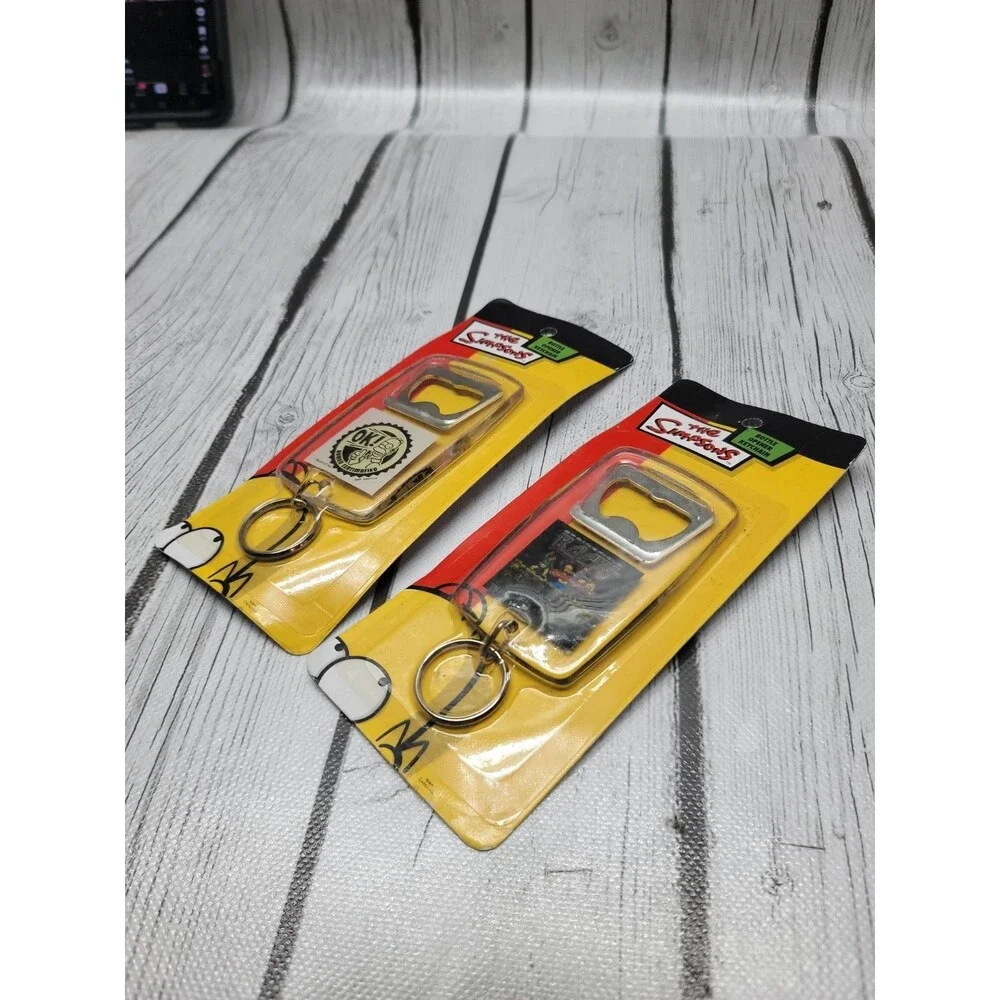 The Simpsons Bottle Opener Keychain Homer Vintage 2007 Homer Lot Of 2 New